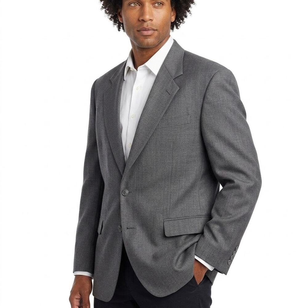 JONES NEWYORK Long Sleeve Woven Pockets Blazer Men See Measurements